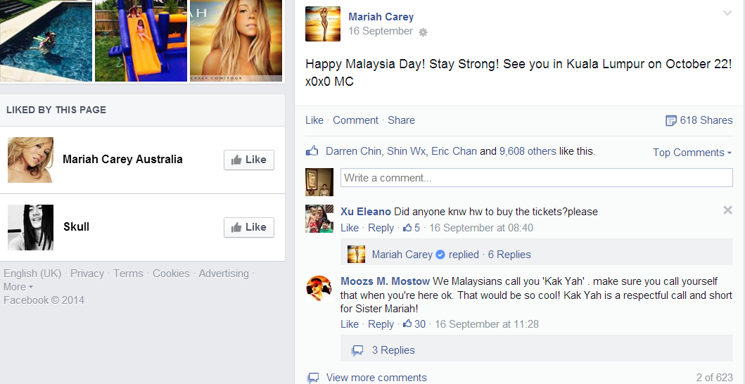 Mariah Carey Ucap Selamat Hari Malaysia