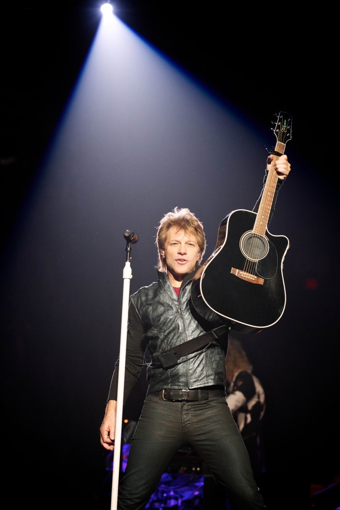 Photo © 2013 David Bergman / www.DavidBergman.net -- Bon Jovi at the Bell Centre in Montreal, QC on February 13, 2013.