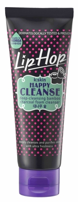 Lip Hop HAPPYCLEANSE Deep-Cleansing Bamboo Charcoal Foam Cleanser